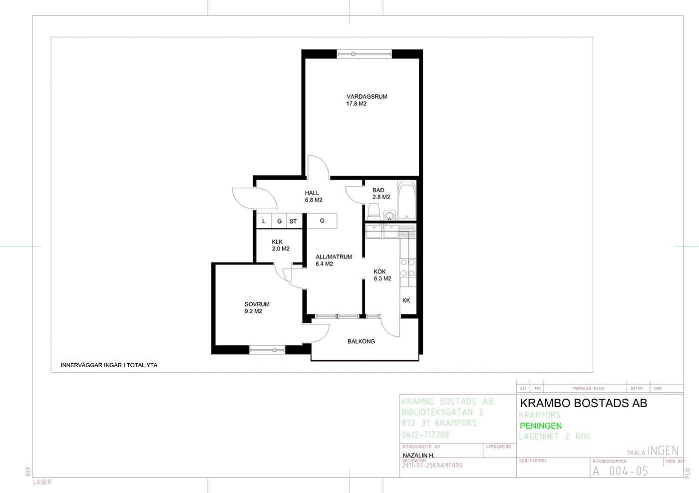 Stationsgatan 9B, 872 30, KRAMFORS