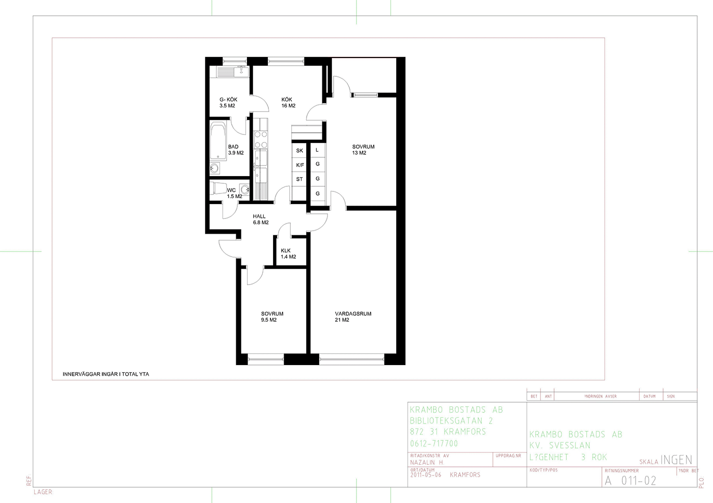 Hällgumsgatan 43B, 872 36, KRAMFORS
