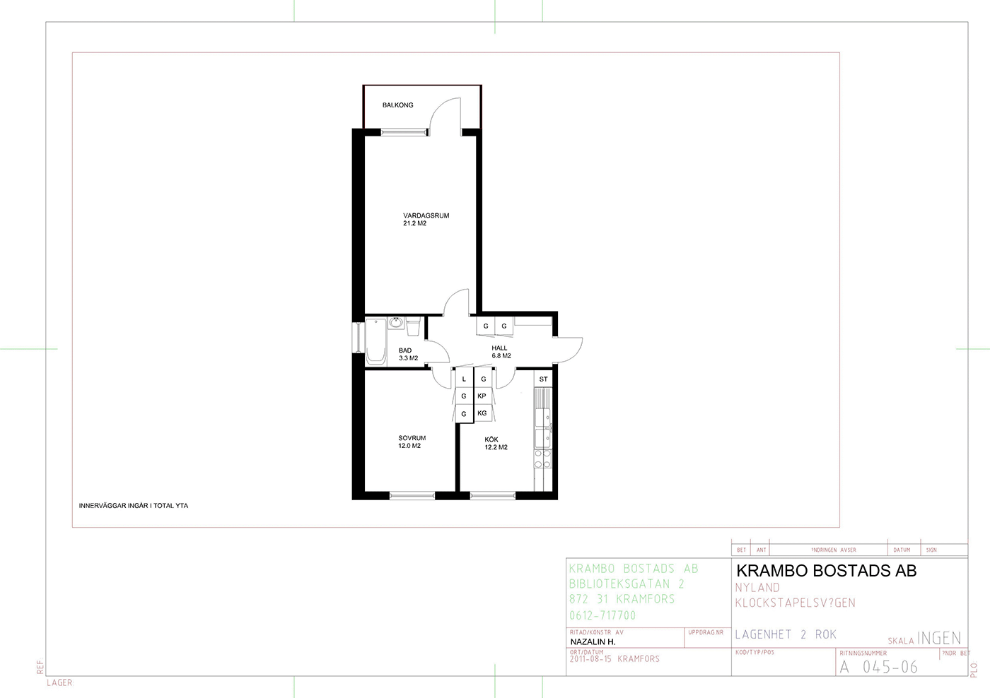 Klockstapelvägen 18B, 873 71, NYLAND