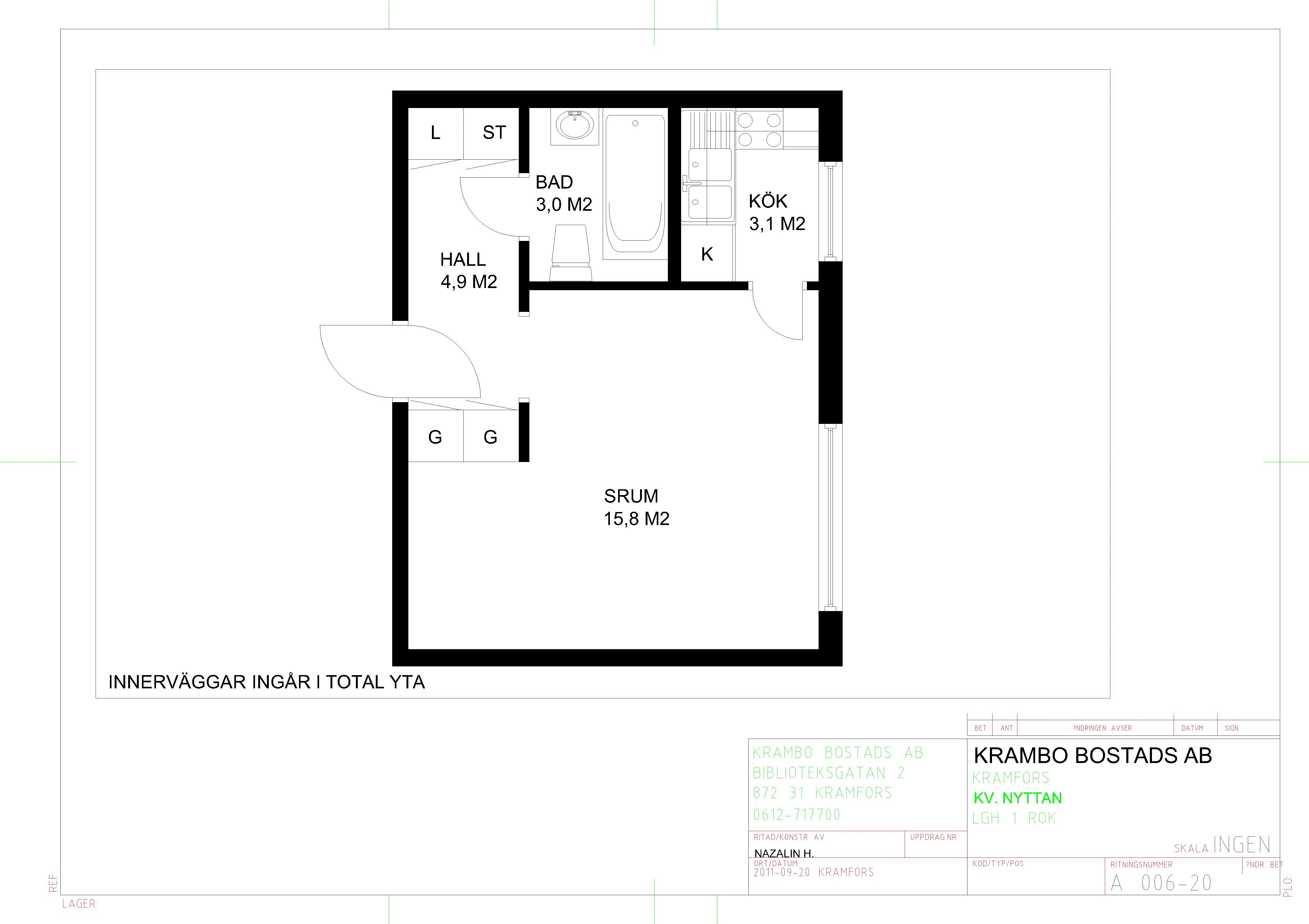 Bruksgatan 6 A, 872 30, KRAMFORS
