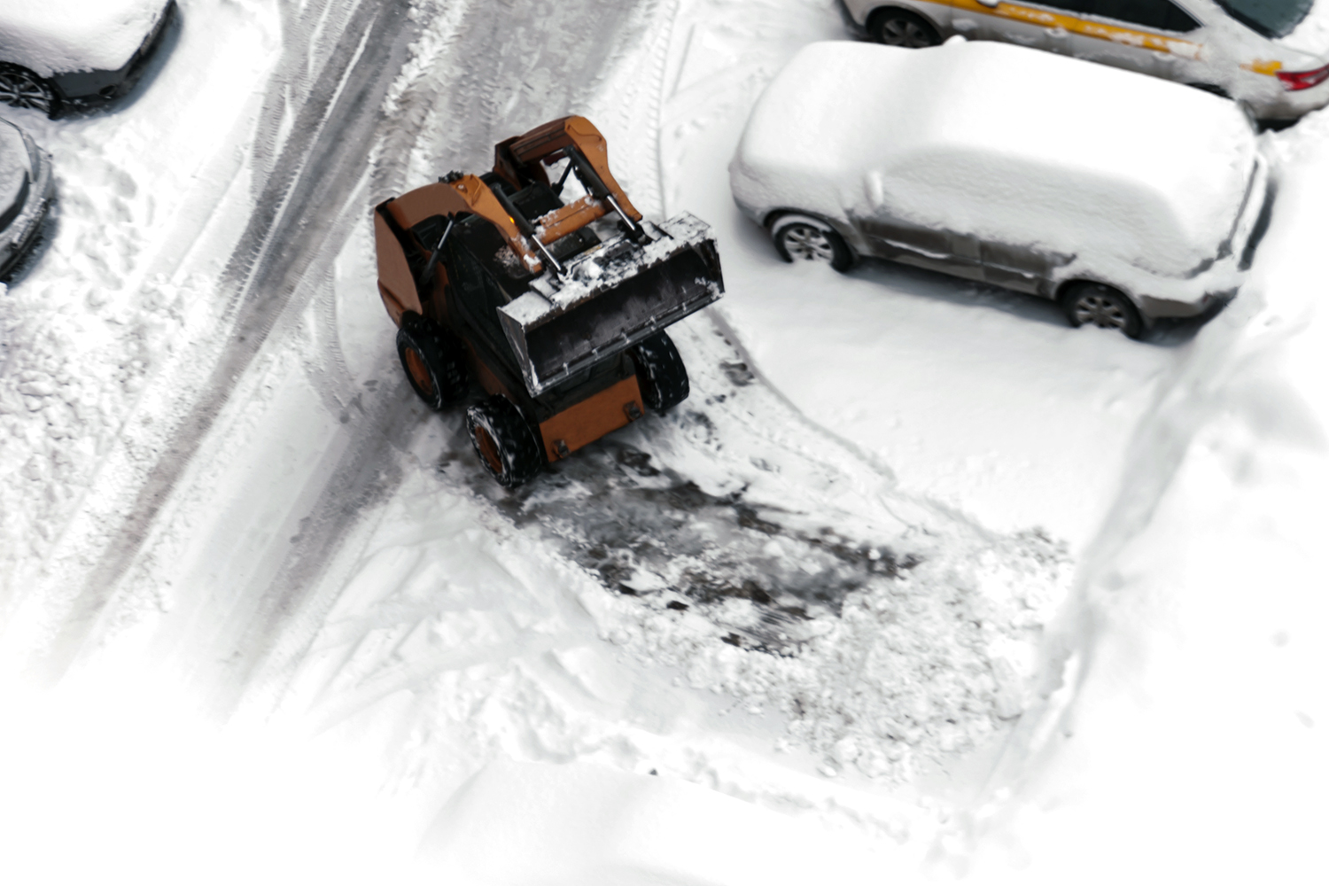 snöskottning och sandning